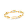 Thumbnail Image 0 of 0.085 CT. T.W. Diamond Marquise Frame Vintage-Style Band in 10K Gold