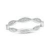Thumbnail Image 0 of 0.085 CT. T.W. Diamond Marquise Frame Vintage-Style Band in 10K White Gold