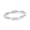 Thumbnail Image 1 of 0.085 CT. T.W. Diamond Marquise Frame Vintage-Style Band in 10K White Gold