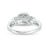 Thumbnail Image 2 of 0.95 CT. T.W. Diamond Past Present Future® Frame Engagement Ring in 14K White Gold