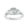 Thumbnail Image 3 of 0.95 CT. T.W. Diamond Past Present Future® Frame Engagement Ring in 14K White Gold