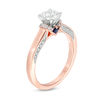 Thumbnail Image 1 of Vera Wang Love Collection 1.15 CT. T.W. Diamond Collar Engagement Ring in 14K Rose Gold