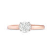Thumbnail Image 4 of Vera Wang Love Collection 1.15 CT. T.W. Diamond Collar Engagement Ring in 14K Rose Gold
