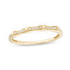 Thumbnail Image 1 of 0.05 CT. T.W. Diamond Bamboo Anniversary Band in 10K Gold