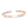 Thumbnail Image 1 of 0.04 CT. T.W. Diamond Open Band in 10K Rose Gold