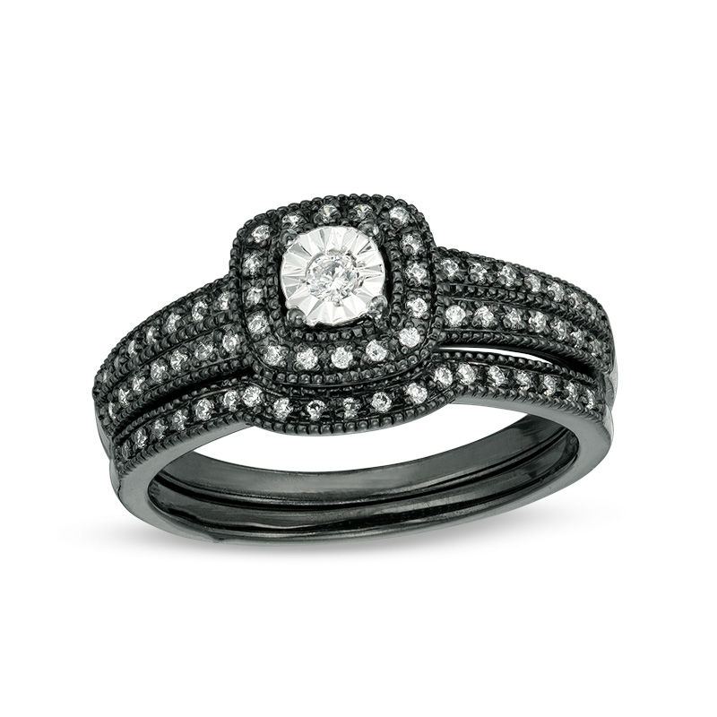 Black rhodium diamond ring hotsell