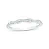 Thumbnail Image 0 of 0.05 CT. T.W. Diamond Bamboo Anniversary Band in 10K White Gold