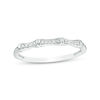 Thumbnail Image 1 of 0.05 CT. T.W. Diamond Bamboo Anniversary Band in 10K White Gold