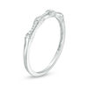 Thumbnail Image 2 of 0.05 CT. T.W. Diamond Bamboo Anniversary Band in 10K White Gold