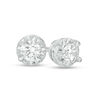 Thumbnail Image 1 of 0.145 CT. T.W. Diamond Solitaire Stud Earrings in 10K White Gold