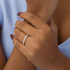 Thumbnail Image 1 of 0.80 CT. T.W. Diamond Anniversary Band in 10K Rose Gold