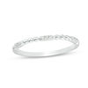 Thumbnail Image 0 of 0.05 CT. T.W. Diamond and Beaded Station Anniversary Band in 10K White Gold