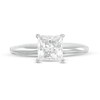 Thumbnail Image 4 of 1.20 CT. Certified Princess-Cut Diamond Solitaire Engagement Ring in 14K White Gold (J/I1)