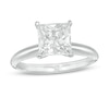 Thumbnail Image 0 of 2.00 CT. Certified Princess-Cut Diamond Solitaire Engagement Ring in 14K White Gold (J/I1)