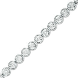 0.23 CT. T.W. Diamond Tennis Bracelet in Sterling Silver