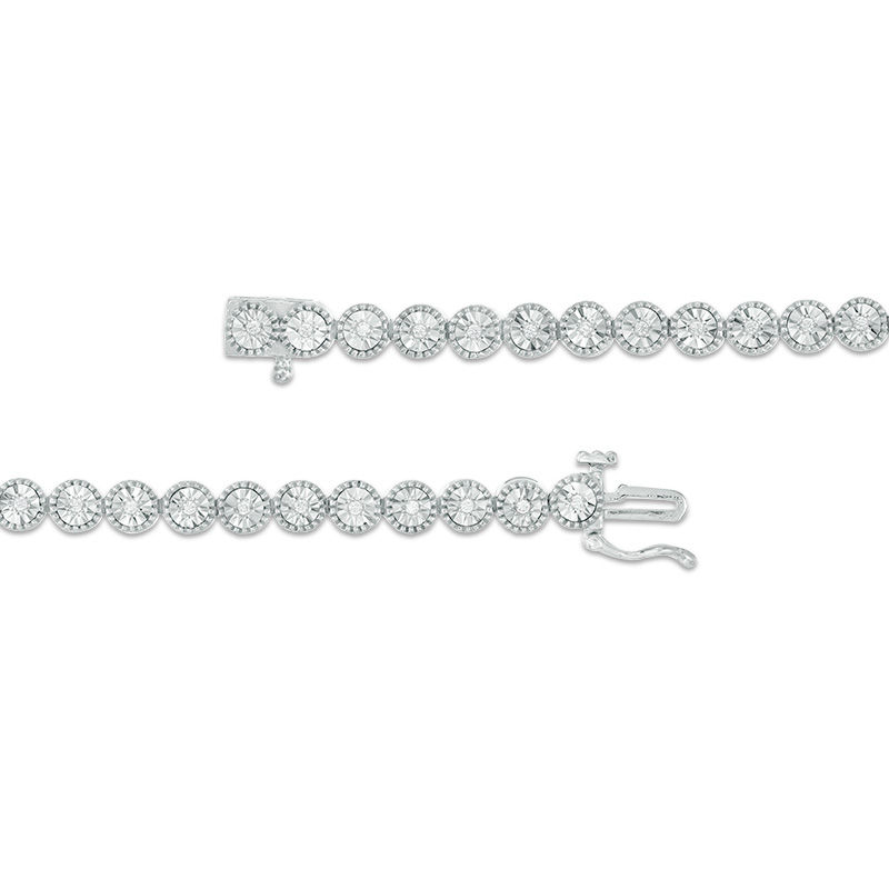 0.23 CT. T.W. Diamond Tennis Bracelet in Sterling Silver