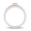 Thumbnail Image 2 of Enchanted Disney Ariel 0.085 CT. T.W. Diamond Seashell Ring in Sterling Silver and 10K Rose Gold
