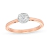 Thumbnail Image 0 of 0.33 CT. T.W. Certified Canadian Diamond Frame Engagement Ring in 14K Rose Gold (I/I1)