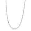 Thumbnail Image 1 of Lab-Created White Sapphire Tennis Necklace in Sterling Silver - 17"