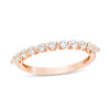 Thumbnail Image 1 of Lab-Created White Sapphire Band in 10K Rose Gold