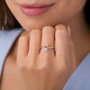 Thumbnail Image 2 of Diamond Accent Heart and Bow Bypass Wrap Ring in Sterling Silver and 10K Rose Gold