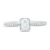 Thumbnail Image 3 of 0.70 CT. T.W. Emerald-Cut Diamond Frame Engagement Ring in 14K White Gold
