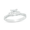 Thumbnail Image 0 of 1.00 CT. T.W. Princess-Cut Diamond Past Present Future® Engagement Ring in 14K White Gold