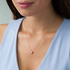 Thumbnail Image 2 of 0.25 CT. T.W. Bezel-Set Diamond Solitaire with Tri-Drop Pendant in 10K Rose Gold