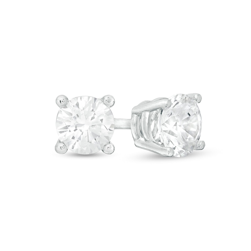 0.50 CT. T.W. Certified Canadian Diamond Solitaire Stud Earrings in Platinum (H/VS2)
