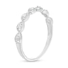 Thumbnail Image 2 of 0.06 CT. T.W. Diamond Teardrop Frames Band in 10K White Gold
