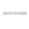 Thumbnail Image 3 of 0.06 CT. T.W. Diamond Teardrop Frames Band in 10K White Gold