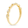 Thumbnail Image 2 of 0.06 CT. T.W. Diamond Teardrop Frames Band in 10K Gold