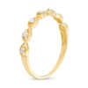 Thumbnail Image 3 of 0.06 CT. T.W. Diamond Teardrop Frames Band in 10K Gold