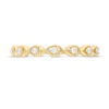 Thumbnail Image 4 of 0.06 CT. T.W. Diamond Teardrop Frames Band in 10K Gold