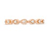 Thumbnail Image 4 of 0.06 CT. T.W. Diamond Teardrop Frames Band in 10K Rose Gold