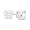 Thumbnail Image 1 of 2.00 CT. T.W. Certified Canadian Diamond Solitaire Stud Earrings in Platinum (H/VS2)