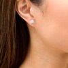 Thumbnail Image 2 of 2.00 CT. T.W. Certified Canadian Diamond Solitaire Stud Earrings in Platinum (H/VS2)