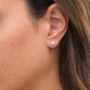 0.50 CT. T.W. Canadian Certified Diamond Solitaire Stud Earrings in 14K White Gold (I/I1)