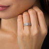 Thumbnail Image 1 of 0.46 CT. T.W. Princess-Cut Diamond Frame Bridal Set in 10K White Gold