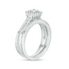 Thumbnail Image 2 of 0.46 CT. T.W. Princess-Cut Diamond Frame Bridal Set in 10K White Gold