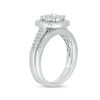 Thumbnail Image 3 of 0.56 CT. T.W. Diamond Double Frame Bridal Set in 10K White Gold