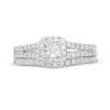 Thumbnail Image 4 of 0.45 CT. T.W. Princess-Cut Diamond Frame Bridal Set in 10K White Gold