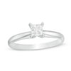 Thumbnail Image 1 of 0.50 CT. Princess-Cut Diamond Solitaire Engagement Ring in 14K White Gold (J/I3)