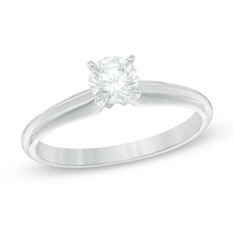 0.50 CT. Diamond Solitaire Engagement Ring in 14K White Gold (J/I3)|Peoples Jewellers