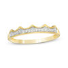 Thumbnail Image 1 of 0.088 CT. T.W. Diamond Crown Stackable Band in 10K Gold
