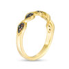Thumbnail Image 2 of 0.145 CT. T.W. Enhanced Champagne Diamond Twist Vintage-Style Stackable Band in 10K Gold