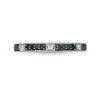 Thumbnail Image 3 of 0.149 CT. T.W. Enhanced Black and White Diamond Vintage-Style Stackable Band in 10K White Gold