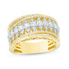 Thumbnail Image 0 of Peoples 100-Year Anniversary 1.23 CT. T.W. Diamond Marquise Slant Ring in 14K Two-Tone Gold