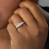 Thumbnail Image 3 of 0.69 CT. T.W. Diamond Three Stone Engagement Ring in 10K White Gold