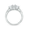 Thumbnail Image 4 of 0.69 CT. T.W. Diamond Three Stone Engagement Ring in 10K White Gold